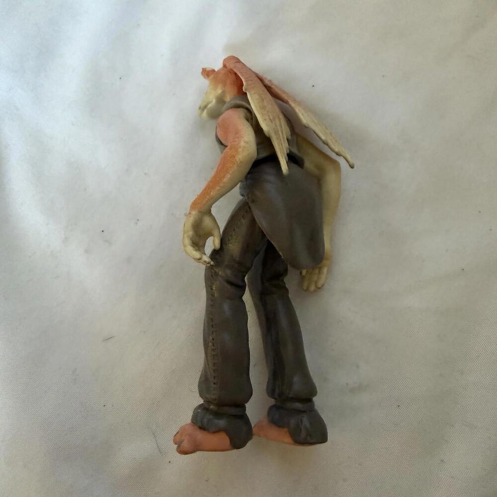 Star Wars Jar Jar Binks Action Figure 3.75” Hasbro Phantom Menace Gungan - Picture 2 of 7